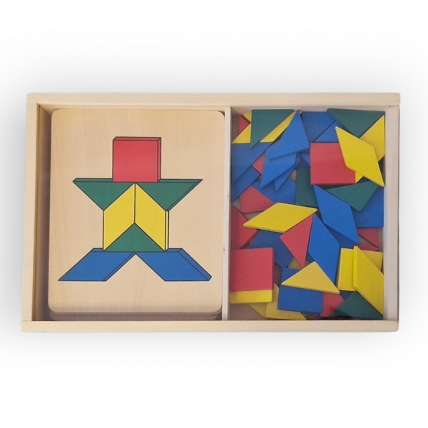Jeu de tangram et de reconnaissance des formes Educabul Oxybul