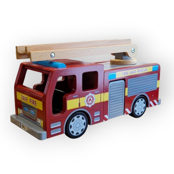 Véhicule de pompiers en bois Tidlo
