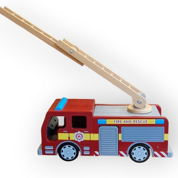 Véhicule de pompiers en bois Tidlo