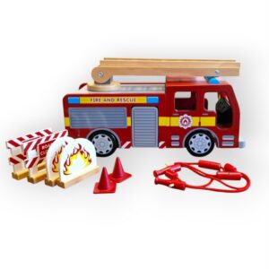 Véhicule de pompiers en bois Tidlo